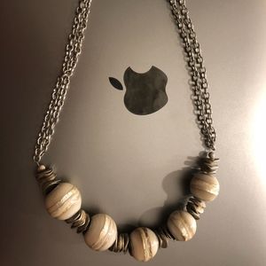Handmade Beaded Stone Necklace